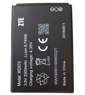 Airtel ZTE WD670 4G Hotspot Battery