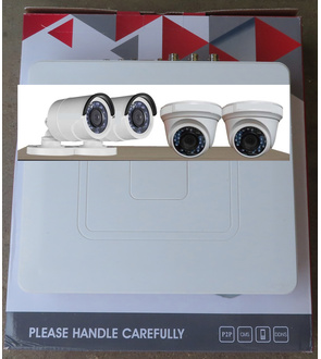 Csecurity Full HD 2.4MP 4 CCTV Camera & 4Ch.Full 5 MP HD XVR Kit All Accessories