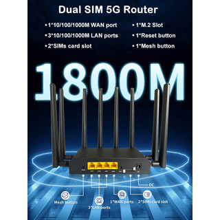 Dual SIM Card 5G Router NSA SA 1800Mbps